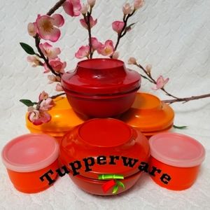 🎋Tupperware 12pc Snack Cups w/Seal & Serve Bowls